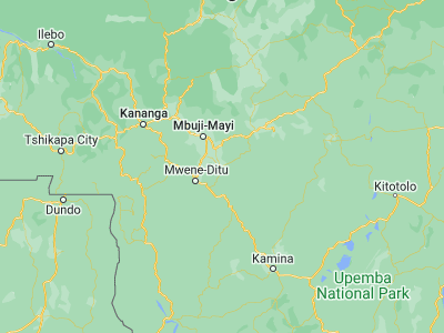 Map showing location of Gandajika (-6.75, 23.95)