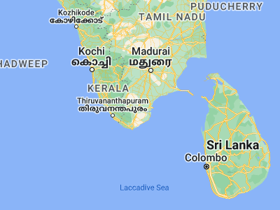 Map showing location of Gangaikondān (8.85, 77.78333)