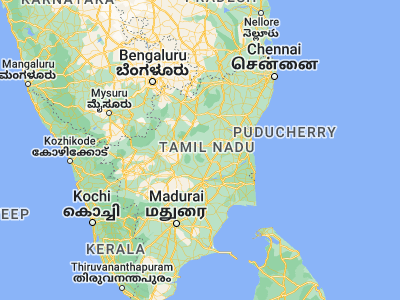 Map showing location of Gangavalli (11.49828, 78.64966)