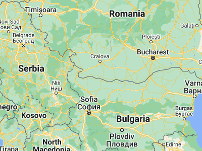 Map showing location of Gângiova (43.9, 23.85)