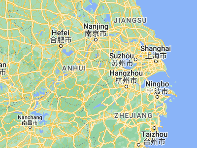 Map showing location of Gangkou (30.73278, 118.91111)