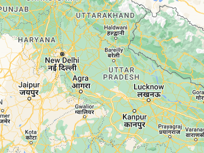 Map showing location of Ganj Dundwāra (27.73356, 78.94177)