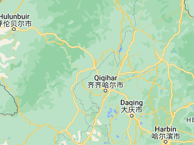 Map showing location of Gannan (47.91472, 123.50306)