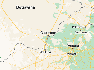 Map showing location of Gaphatshwe (-24.57389, 25.83417)