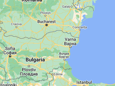 Map showing location of Gara Khitrino (43.43333, 26.91667)