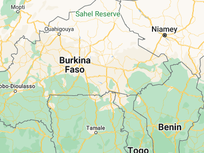 Map showing location of Garango (11.8, -0.55056)