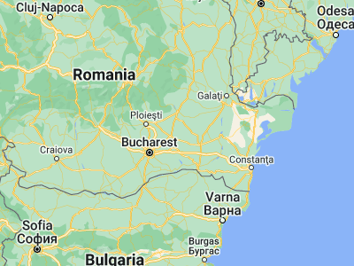 Map showing location of Gârbovi (44.78333, 26.76667)