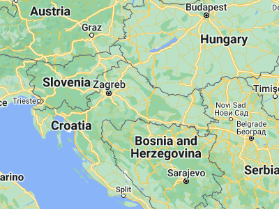 Map showing location of Garešnica (45.57444, 16.94139)