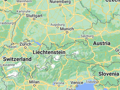 Map showing location of Garmisch-Partenkirchen (47.49209, 11.09576)