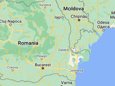 Map showing location of Garoafa (45.78333, 27.2)