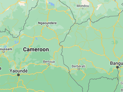Map showing location of Garoua Boulaï (5.88333, 14.55)
