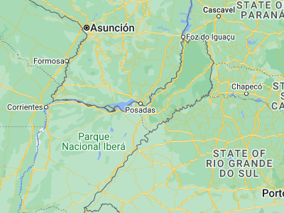Map showing location of Garupá (-27.48171, -55.82921)