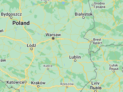 Map showing location of Garwolin (51.89747, 21.61466)