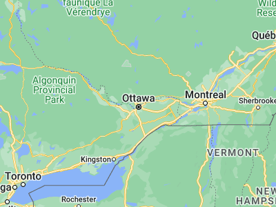 Map showing location of Gatineau (45.47723, -75.70164)