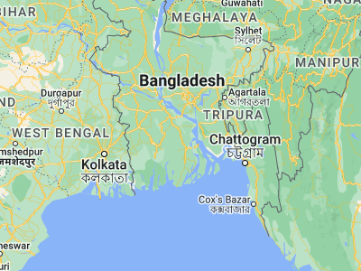 Map showing location of Gaurnadi (22.97372, 90.22376)