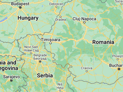 Map showing location of Gavojdia (45.61667, 22.01667)