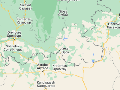 Map showing location of Gay (51.4666, 58.4552)