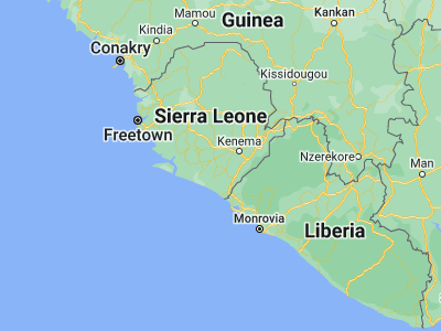 Map showing location of Gbewebu (7.55222, -11.60639)