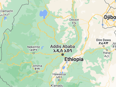 Map showing location of Gebre Guracha (9.8, 38.4)