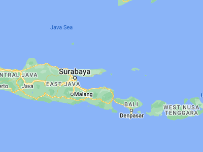 Map showing location of Gedugan Barat (-7.1977, 113.9326)