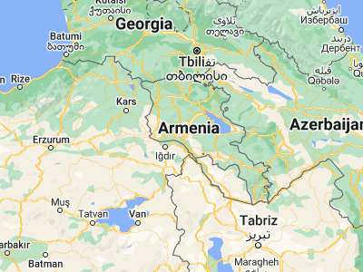 Map showing location of Geghanist (40.14493, 44.43054)