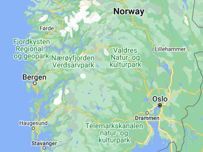 Map showing location of Geilo (60.53331, 8.20765)