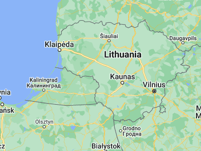 Map showing location of Gelgaudiškis (55.07917, 22.97583)