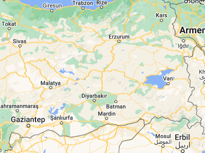 Map showing location of Genç (38.75071, 40.56035)