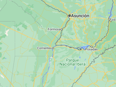 Map showing location of General José Eduvigis Díaz (-27.16667, -58.41667)