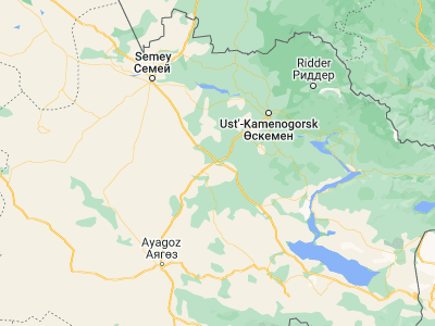 Map showing location of Georgīevka (49.32671, 81.57373)