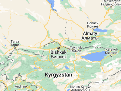 Map showing location of Georgiyevka (43.03882, 74.71287)