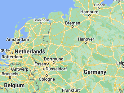 Map showing location of Georgsmarienhütte (52.20296, 8.0448)