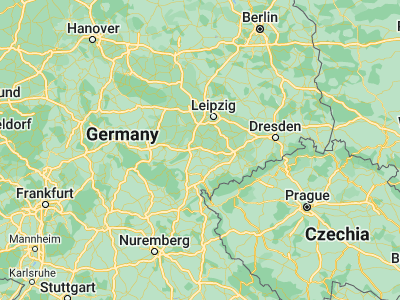 Map showing location of Gera (50.88029, 12.08187)