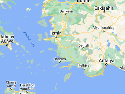 Map showing location of Germencik (37.87056, 27.60283)