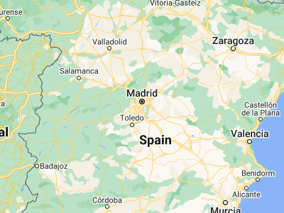 Map showing location of Getafe (40.30571, -3.73295)
