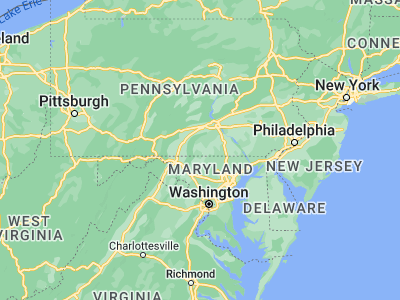 Map showing location of Gettysburg (39.83093, -77.2311)