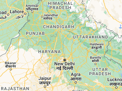 Map showing location of Gharaunda (29.53851, 76.97116)