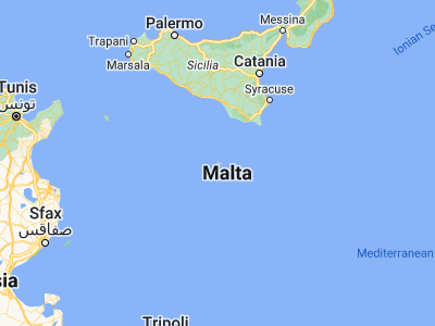 Map showing location of Għarb (36.06, 14.20889)