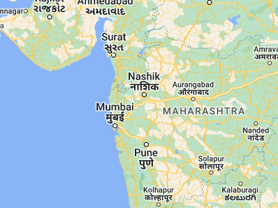 Map showing location of Ghoti Budrukh (19.71667, 73.63333)