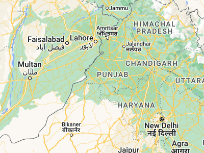 Map showing location of Giddarbāha (30.2023, 74.66318)