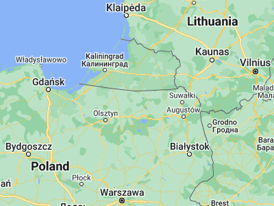 Map showing location of Gierłoż (54.08134, 21.49551)