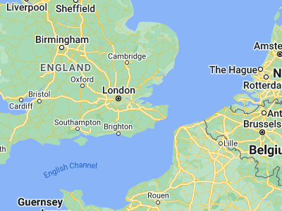 Map showing location of Gillingham (51.38914, 0.54863)