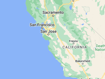 Map showing location of Gilroy (37.00578, -121.56828)