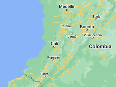 Map showing location of Ginebra (3.72461, -76.26675)