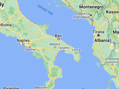 Map showing location of Gioia del Colle (40.79673, 16.92359)