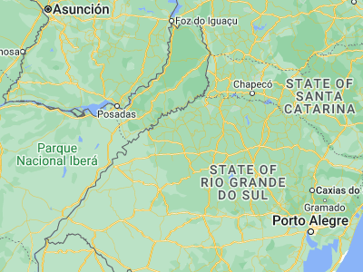 Map showing location of Giruá (-28.02833, -54.34972)