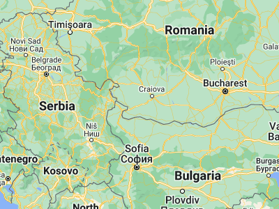 Map showing location of Giubega (44.1274, 23.40757)