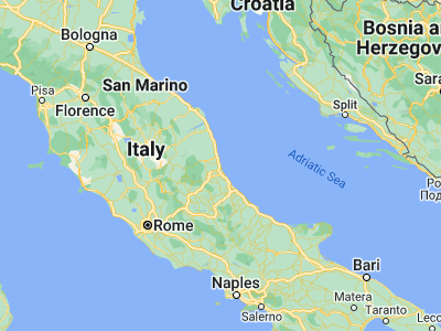 Map showing location of Giulianova (42.76115, 13.9537)