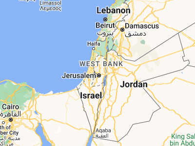 Map showing location of Givat Zeev (31.86145, 35.16861)