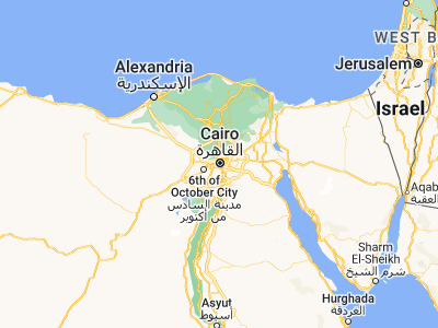 Map showing location of Giza (30.00808, 31.21093)